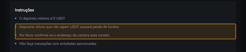 The screen's own instructions. The second line is the expensive one: sending another coin to this address loses the funds.