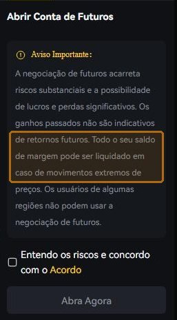 Before opening the futures account, the exchange asks you to read this. The line about the margin balance is worth reading slowly.