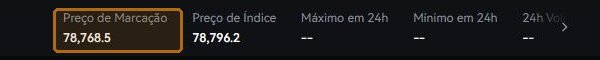 Mark price and index price, side by side. Liquidation looks at the mark price.