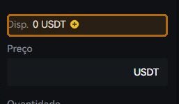 The available balance, and the ⊕ beside it: that is where you deposit.